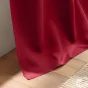Rideau occultant à œillets 140 x 180 cm – Uni Carmin – Petite hauteur –