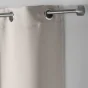 Rideau occultant à œillets 140 x 180 cm – Uni Ivoire – Petite hauteur –