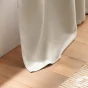 Rideau occultant à œillets 140 x 180 cm – Uni Ivoire – Petite hauteur –