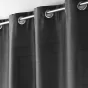 Rideau a oeillets 140 x 240 cm shantung uni shana Anthracite