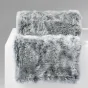 Plaid 125 x 150 cm imitation fourrure antartic Gris