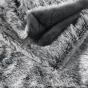 Plaid 125 x 150 cm imitation fourrure antartic Gris