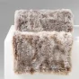 Plaid 125 x 150 cm imitation fourrure antartic Choco