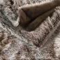 Plaid 125 x 150 cm imitation fourrure antartic Choco