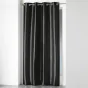 Rideau a oeillets 140 x 240 cm shantung uni shana Noir