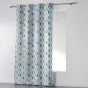 Rideau a oeillets 140 x 260 cm polyester imprime palpito Blanc