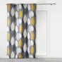 Rideau a oeillets 140 x 240 cm coton imprime leafy Jaune