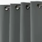 Rideau a oeillets metal 140 x 280 cm polyester uni essentiel Beton