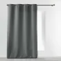 Rideau a oeillets metal 140 x 280 cm polyester uni essentiel Beton
