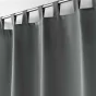 Rideau a passants 140 x 260 cm polyester uni essentiel Beton