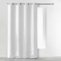 Rideau a oeillets 140 x 280 cm microfibre unie absolu Blanc