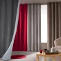 Rideau a oeillets 140 x 260 cm polyester uni thermique icemount Blanc