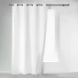 Rideau a oeillets 140 x 260 cm polyester uni thermique icemount Blanc