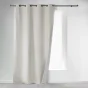 Rideau a oeillets 140 x 260 cm polyester uni thermique icemount Naturel