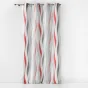 Rideau a oeillets 140 x 260 cm polyester imprime ondulys Rouge