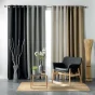 Rideau a oeillets 135 x 240 cm occultant tisse tissea Anthracite
