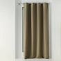 Rideau a oeillets 135 x 240 cm occultant tisse tissea Noisette