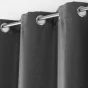 Rideau a oeillets 135 x 240 cm occultant tisse tramina Anthracite