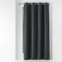 Rideau a oeillets 135 x 240 cm occultant tisse tramina Anthracite