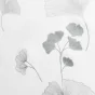 Rideau a oeillets 140 x 260 cm polyester imprime metallise bloomy Blanc/argent