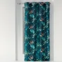 rideau a oeillets 140 x 260 cm polyester imprime blue garden