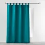 Rideau a passants 140 x 260 cm polyester uni essentiel Petrole