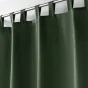 Rideau a passants 140 x 260 cm polyester uni essentiel Kaki