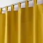 Rideau a passants 140 x 260 cm polyester uni essentiel Miel