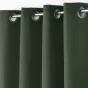 Rideau a oeillets metal 140 x 260 cm polyester uni essentiel Kaki