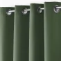 Rideau a oeillets metal 140 x 280 cm polyester uni essentiel Kaki