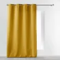 Rideau a oeillets metal 140 x 280 cm polyester uni essentiel Miel