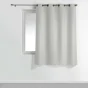 Rideau a oeillets metal 140 x 180 cm polyester uni essentiel Gris