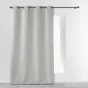 Rideau a oeillets metal 140 x 260 cm polyester uni essentiel Gris