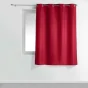 Rideau a oeillets metal 140 x 180 cm polyester uni essentiel Rouge