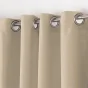 Rideau a oeillets metal 140 x 180 cm polyester uni essentiel Lin
