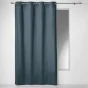 Rideau a oeillets 140 x 240 cm coton uni panama Marine
