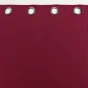 Rideau a oeillets 140 x 240 cm coton uni panama Bordeaux