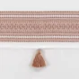 Rideau tamisant 140 x 240 cm coton + haut brodé Amaya Rose