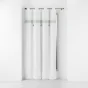 Rideau tamisant 140 x 240 cm coton + haut brodé Amaya Menthe