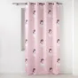 Rideau a oeillets 140 x 260 cm polyester imprime petite princesse Rose