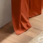 Rideau a oeillets 140 x 240 cm coton uni panama Terracotta