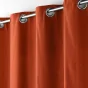 Rideau a oeillets 140 x 240 cm coton uni panama Terracotta