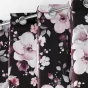 Rideau a oeillets 140 x 240 cm velours imprime velvet flower Noir
