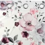 Rideau a oeillets 140 x 240 cm velours imprime velvet flower Blanc