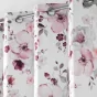 Rideau a oeillets 140 x 240 cm velours imprime velvet flower Blanc