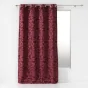 Rideau a oeillets 140 x 260 cm jacquard rosalina Bordeaux
