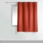 Rideau a oeillets metal 140 x 180 cm polyester uni essentiel Terracotta