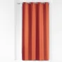Rideau a oeillets metal 140 x 280 cm polyester uni essentiel Terracotta