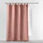 Rideau a passants 140 x 260 cm polyester uni essentiel Rose Poudre