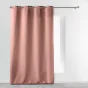 Rideau a oeillets metal 140 x 260 cm polyester uni essentiel Rose Poudre